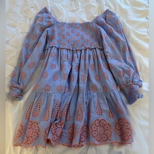 Raina Smoked Eyelet Dress